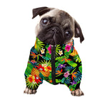 Aloha Hawaiian Tropical Pattern Print Dog Zip Up Jacket