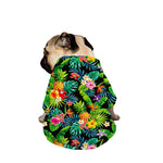Aloha Hawaiian Tropical Pattern Print Dog Zip Up Jacket