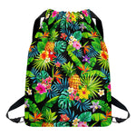 Aloha Hawaiian Tropical Pattern Print Drawstring Backpack