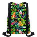 Aloha Hawaiian Tropical Pattern Print Drawstring Backpack