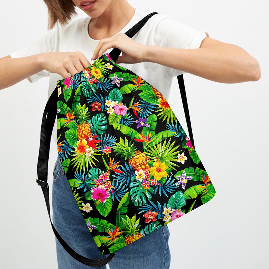 Aloha Hawaiian Tropical Pattern Print Drawstring Backpack