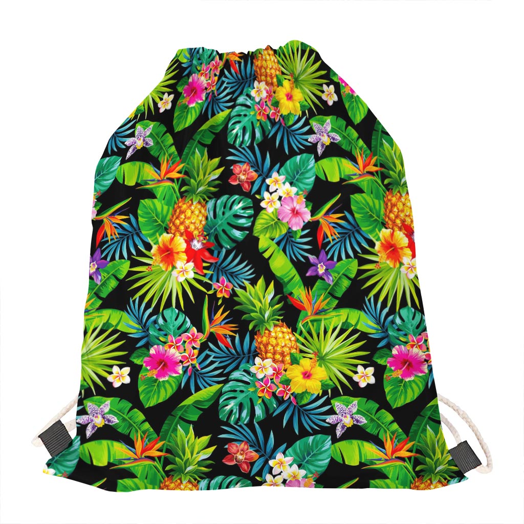 Aloha Hawaiian Tropical Pattern Print Drawstring Bag