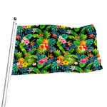 Aloha Hawaiian Tropical Pattern Print Flag