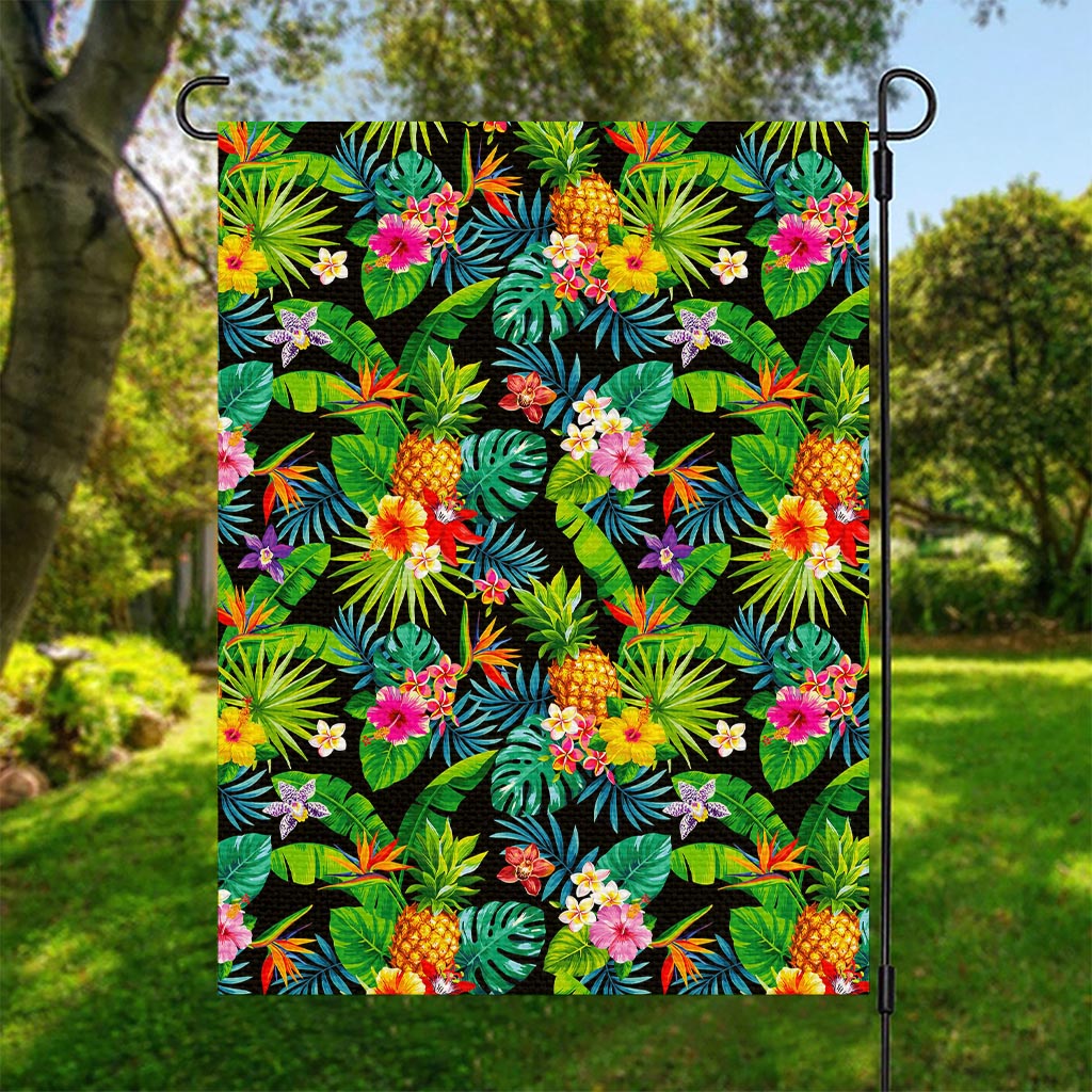 Aloha Hawaiian Tropical Pattern Print Garden Flag