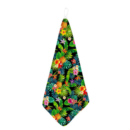 Aloha Hawaiian Tropical Pattern Print Hand Towel