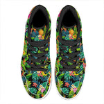 Aloha Hawaiian Tropical Pattern Print High Top Leather Sneakers