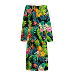 Aloha Hawaiian Tropical Pattern Print Hooded Bathrobe