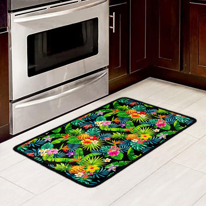 Aloha Hawaiian Tropical Pattern Print Kitchen Mat