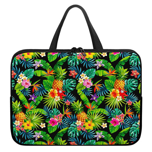 Aloha Hawaiian Tropical Pattern Print Laptop Sleeve With Handle