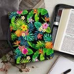 Aloha Hawaiian Tropical Pattern Print Leather Bible Cover