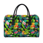Aloha Hawaiian Tropical Pattern Print Leather Duffle Bag