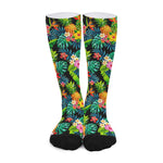 Aloha Hawaiian Tropical Pattern Print Long Socks