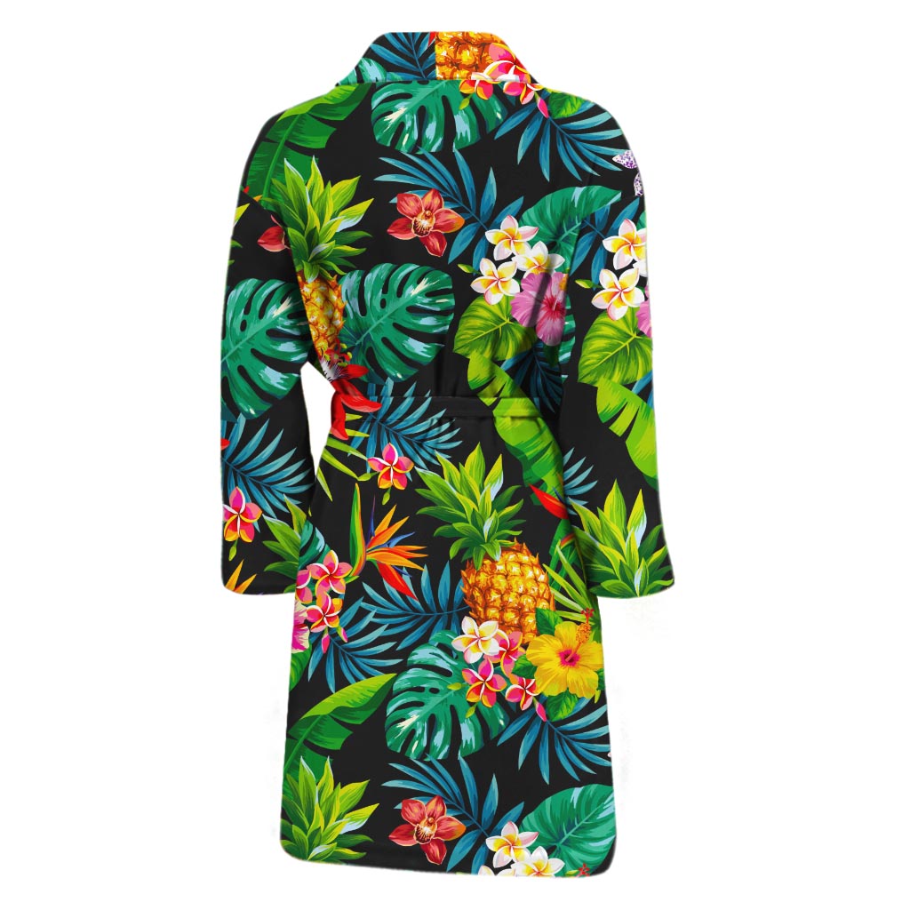Aloha Hawaiian Tropical Pattern Print Men's Bathrobe