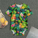 Aloha Hawaiian Tropical Pattern Print Men's Bodysuit