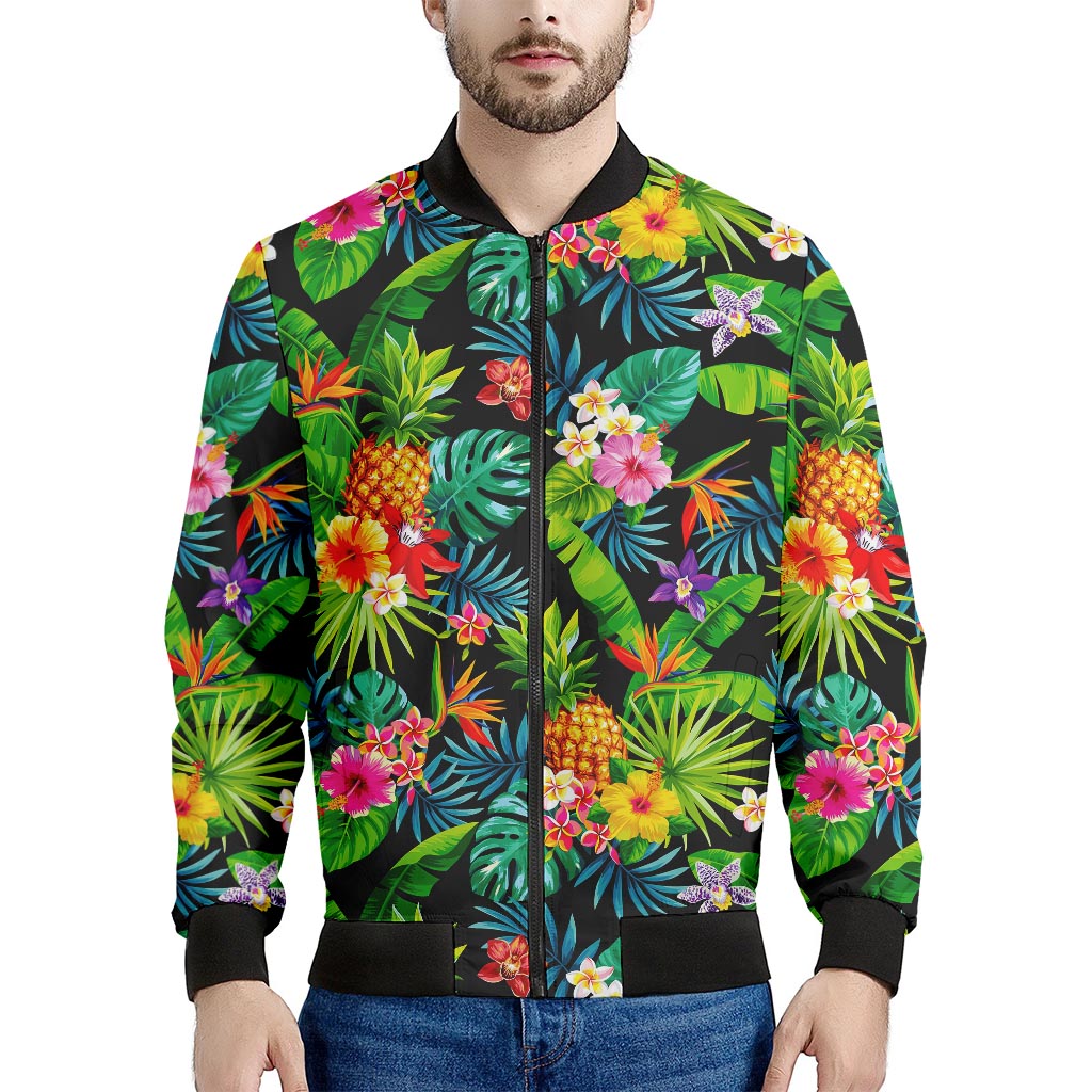 Aloha Hawaiian Tropical Pattern Print Men's Bomber Jacket