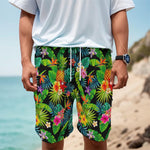 Aloha Hawaiian Tropical Pattern Print Men's Cargo Shorts