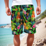 Aloha Hawaiian Tropical Pattern Print Men's Cargo Shorts