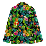 Aloha Hawaiian Tropical Pattern Print Men's Cotton Blazer