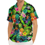 Aloha Hawaiian Tropical Pattern Print Men's Deep V-Neck Shirt