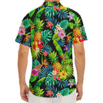 Aloha Hawaiian Tropical Pattern Print Men's Deep V-Neck Shirt