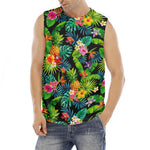 Aloha Hawaiian Tropical Pattern Print Men's Fitness Tank Top