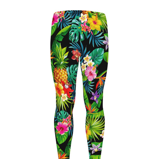 Aloha Hawaiian Tropical Pattern Print Men's leggings