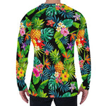 Aloha Hawaiian Tropical Pattern Print Men's Long Sleeve T-Shirt