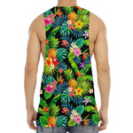 Aloha Hawaiian Tropical Pattern Print Men's Muscle Tank Top
