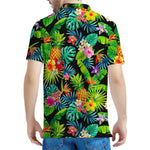 Aloha Hawaiian Tropical Pattern Print Men's Polo Shirt