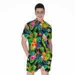 Aloha Hawaiian Tropical Pattern Print Men's Rompers