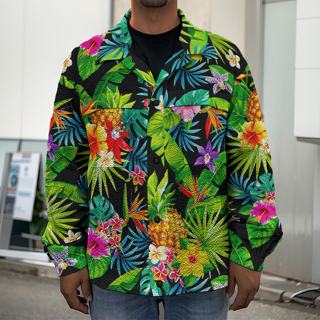 Aloha Hawaiian Tropical Pattern Print Men's Shirt Jacket