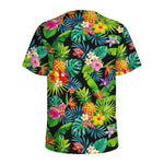 Aloha Hawaiian Tropical Pattern Print Men's Sports T-Shirt