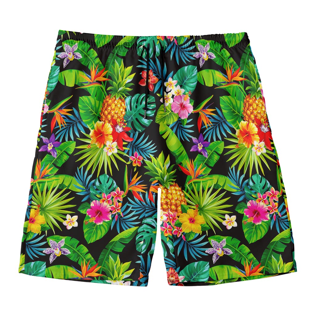 Aloha Hawaiian Tropical Pattern Print Men's Swim Trunks