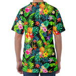 Aloha Hawaiian Tropical Pattern Print Men's Velvet T-Shirt