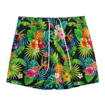 Aloha Hawaiian Tropical Pattern Print Mesh Shorts