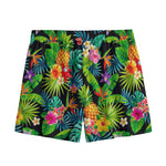 Aloha Hawaiian Tropical Pattern Print Mesh Shorts