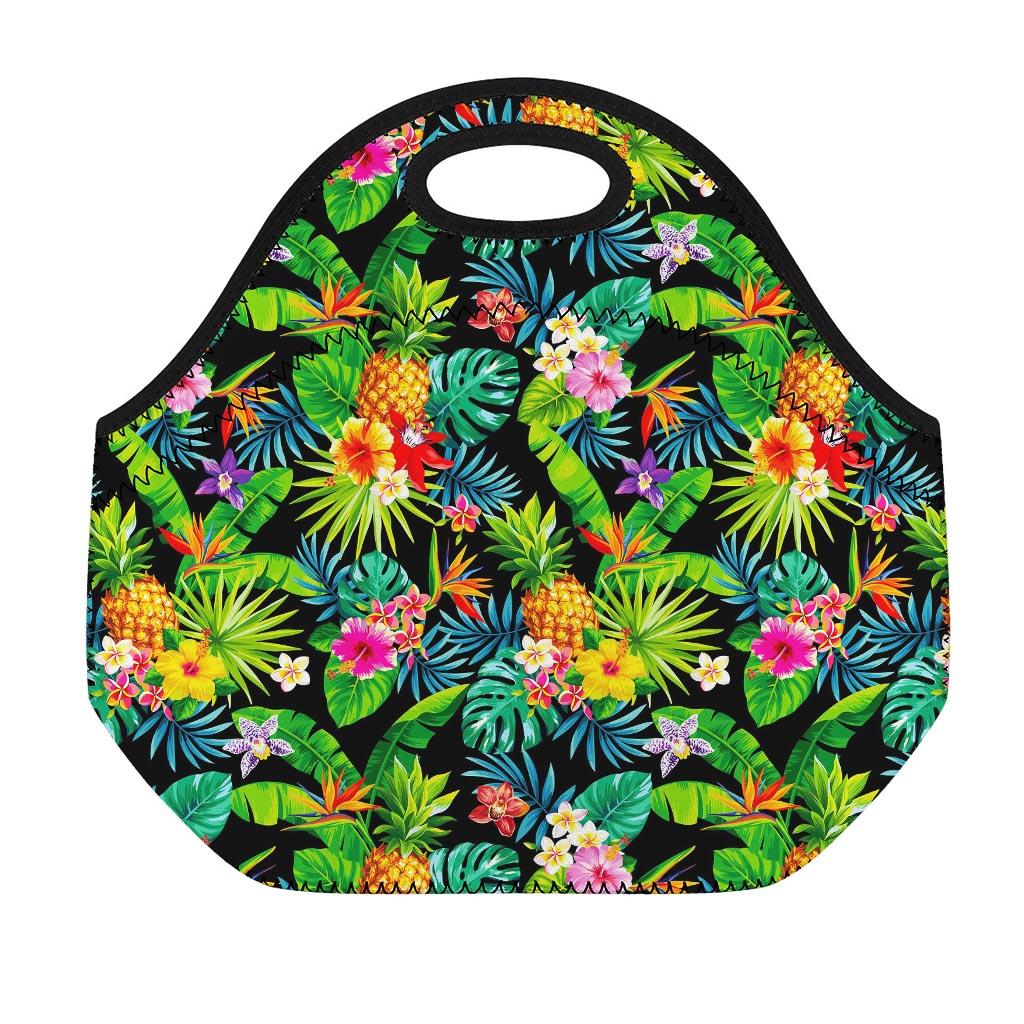 Aloha Hawaiian Tropical Pattern Print Neoprene Lunch Bag