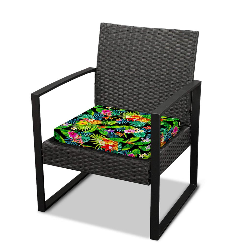 Aloha Hawaiian Tropical Pattern Print Outdoor Seat Cushion Cover