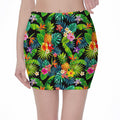 Aloha Hawaiian Tropical Pattern Print Pencil Mini Skirt