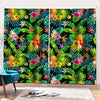 Aloha Hawaiian Tropical Pattern Print Pencil Pleat Curtains