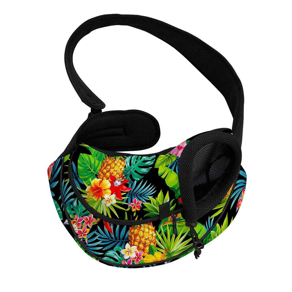 Aloha Hawaiian Tropical Pattern Print Pet Sling Carrier