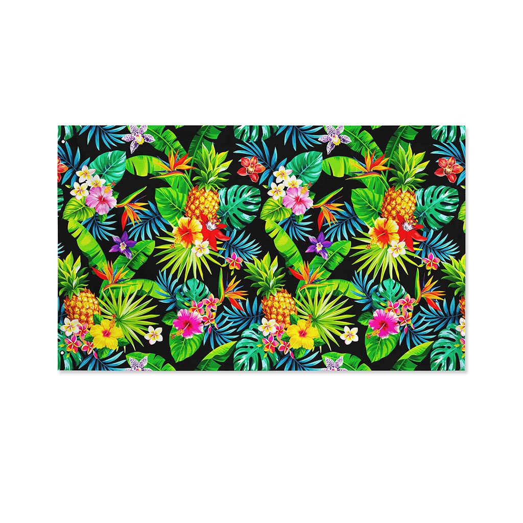 Aloha Hawaiian Tropical Pattern Print Polyester Flag