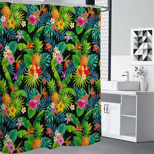 Aloha Hawaiian Tropical Pattern Print Premium Shower Curtain