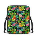 Aloha Hawaiian Tropical Pattern Print Rectangular Crossbody Bag