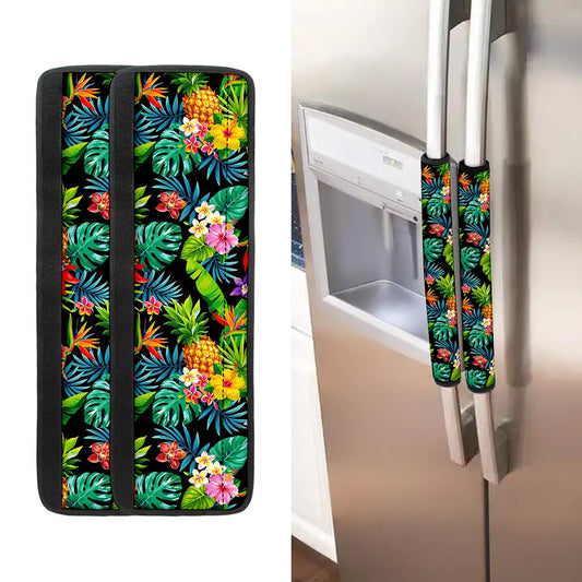 Aloha Hawaiian Tropical Pattern Print Refrigerator Handle Covers