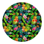 Aloha Hawaiian Tropical Pattern Print Round Blanket