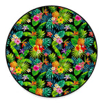 Aloha Hawaiian Tropical Pattern Print Round Floor Mat