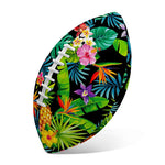 Aloha Hawaiian Tropical Pattern Print Rugby Ball