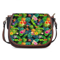 Aloha Hawaiian Tropical Pattern Print Saddle Bag