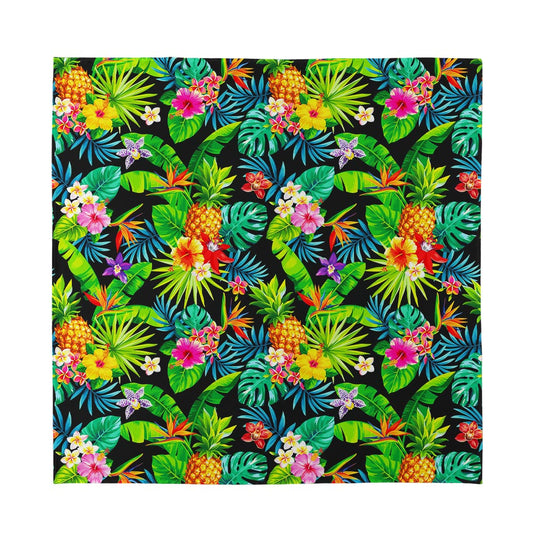 Aloha Hawaiian Tropical Pattern Print Silk Bandana
